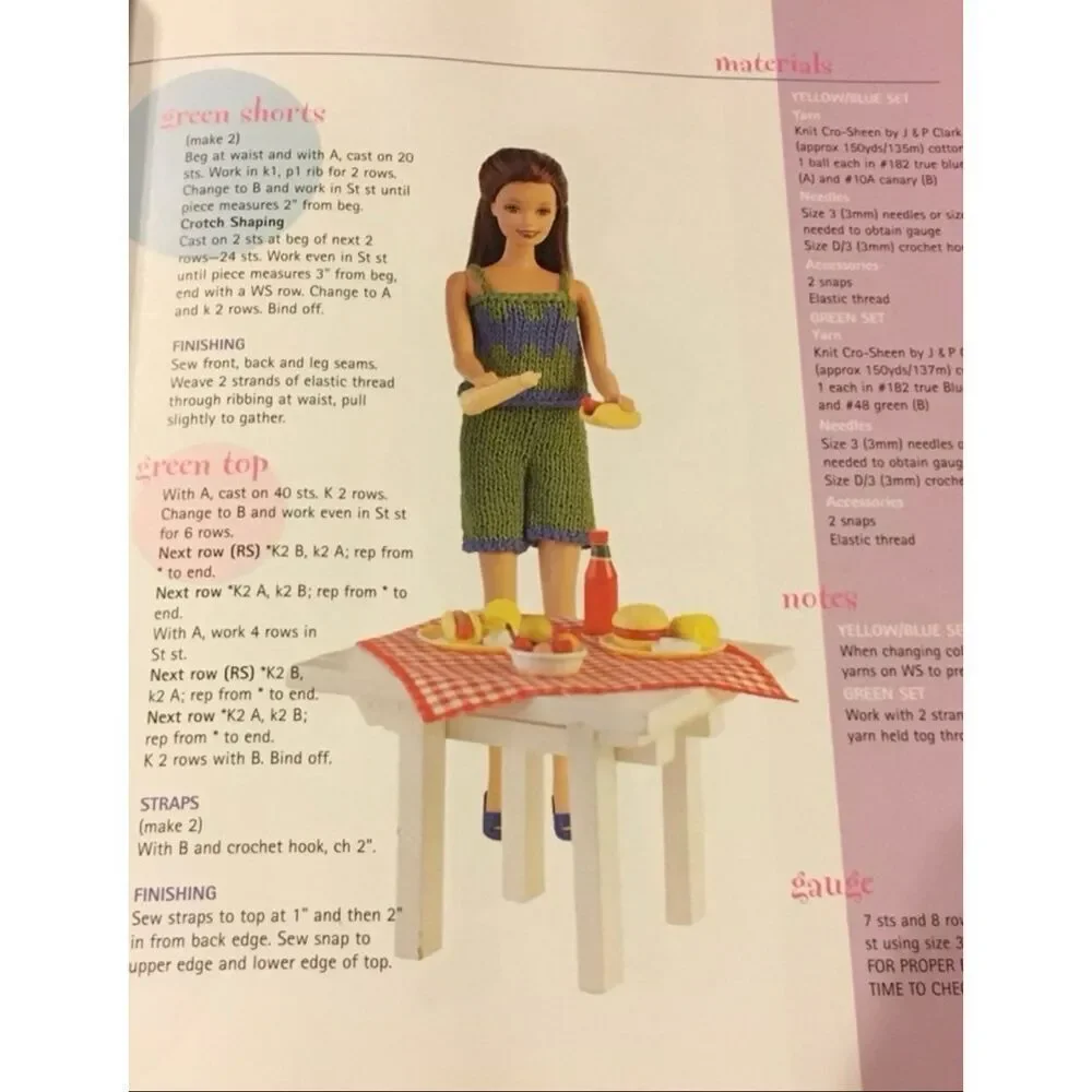 Knits for Barbie Doll – 75 Fabulous Fashions – Hardcover – First Edition